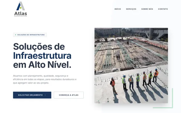 Projeto Atlas Business Solutions: Site Institucional