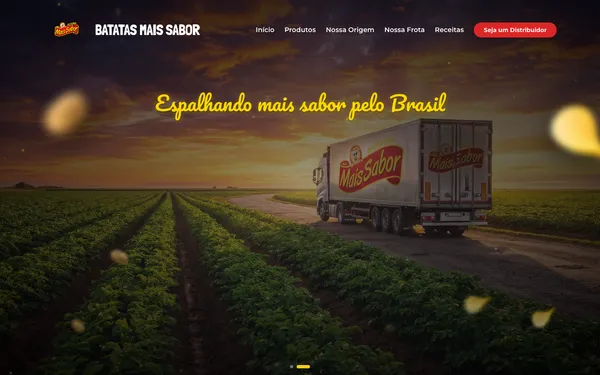 Projeto Batatas Mais Sabor: Site Institucional